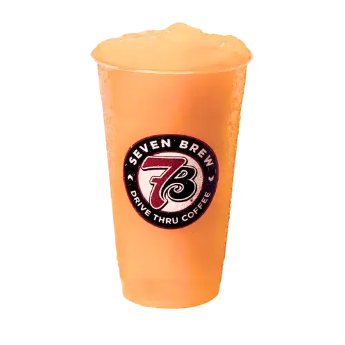 PEACH-FLAVORED SYRUP + WHIPPED CREAM
